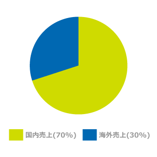 売上の国内外比率